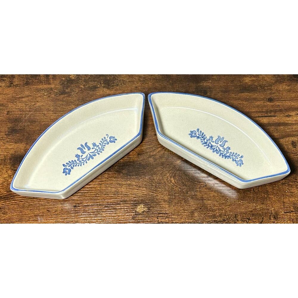 Pfaltzgraff Set of 2 Yorktowne Relish Divided Serving Dish 735-51